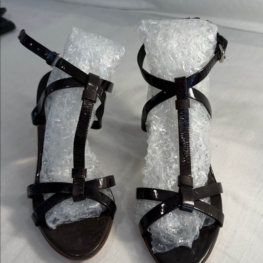 Calvin Klein Collection Black Strappy Heels